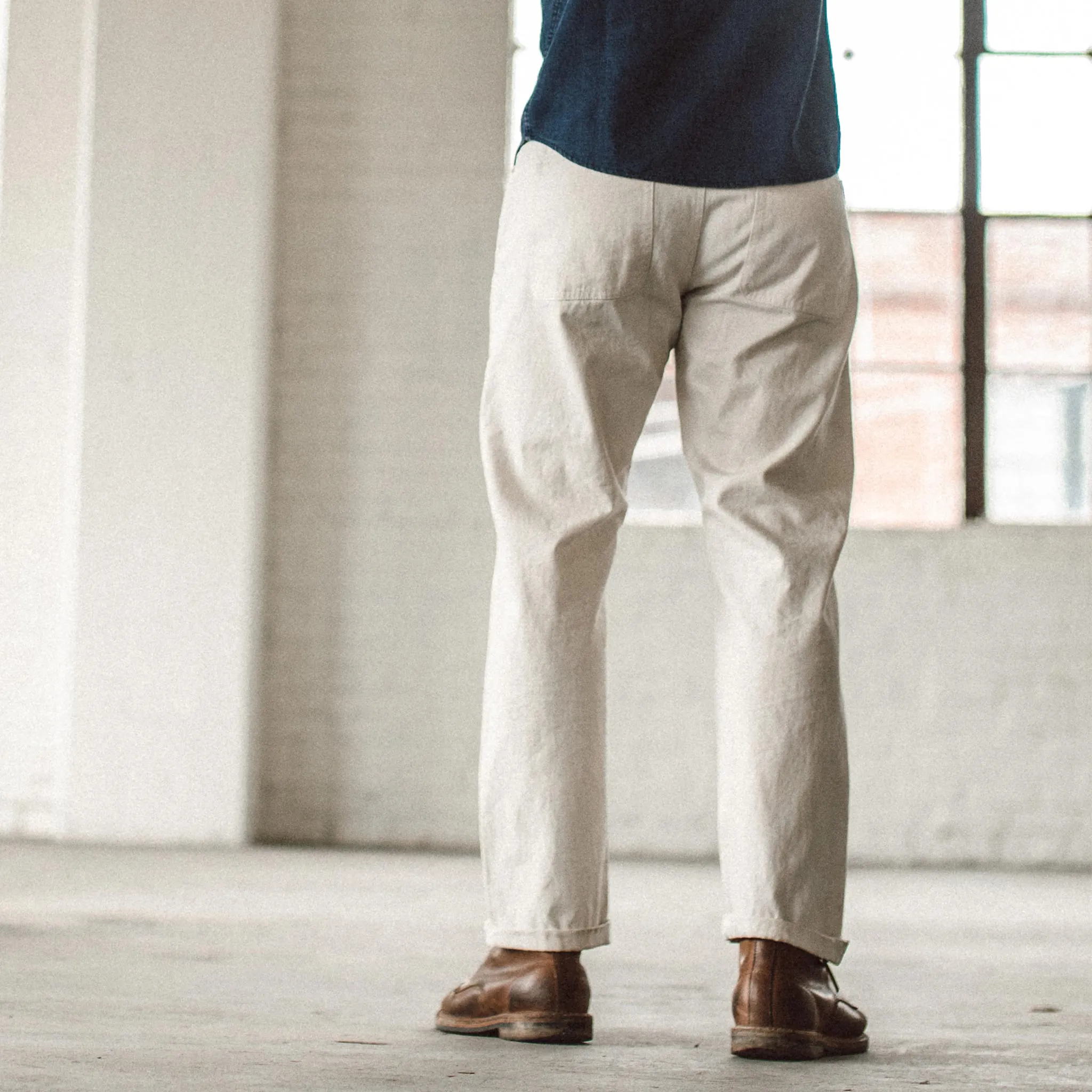 The Camp Pant in Organic Natural Selvage sold by Taylor Stitch product image thumbnail 4
