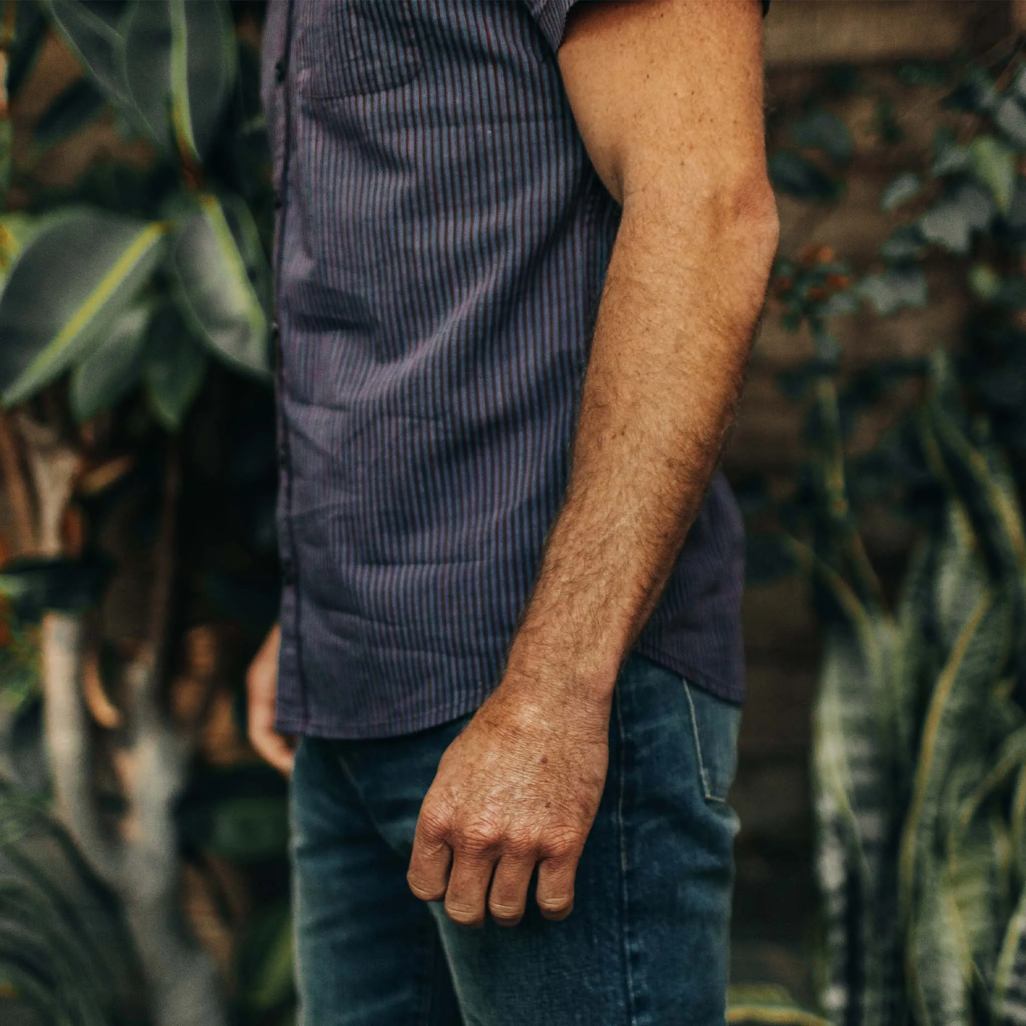 The Short Sleeve Jack in Blue Stripe sold by Taylor Stitch product image thumbnail 4