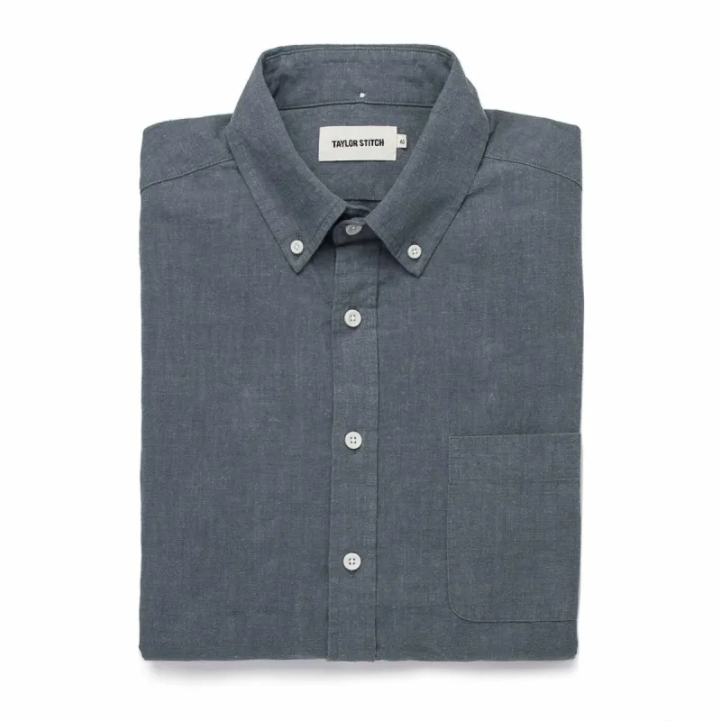 The Jack in Dusty Blue Hemp sold by Taylor Stitch