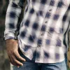 The California in Storm Plaid Ombre Twill sold by Taylor Stitch