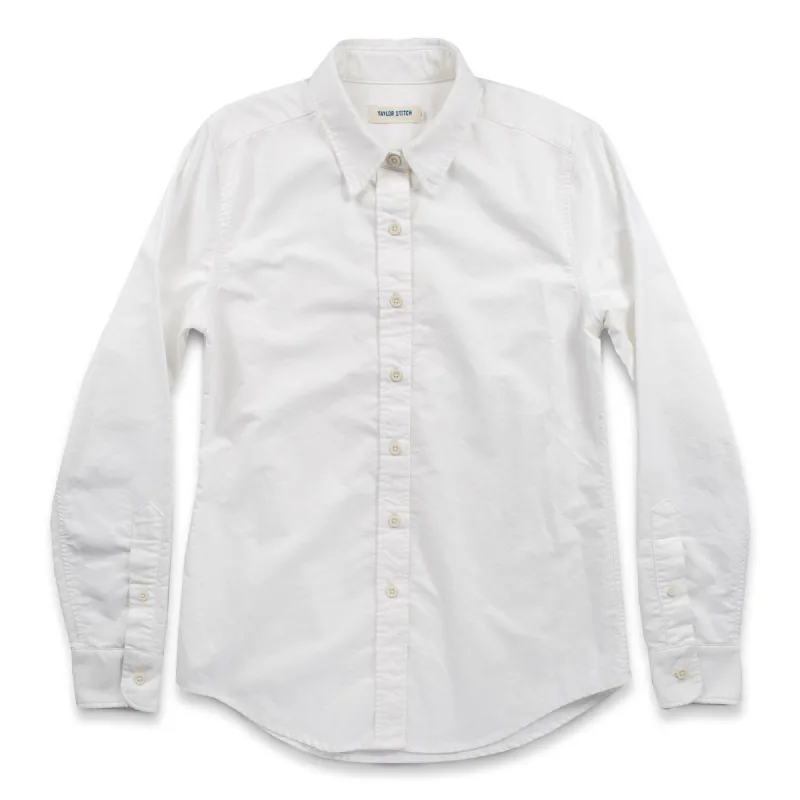 The Katherine in Ivory Oxford sold by Taylor Stitch