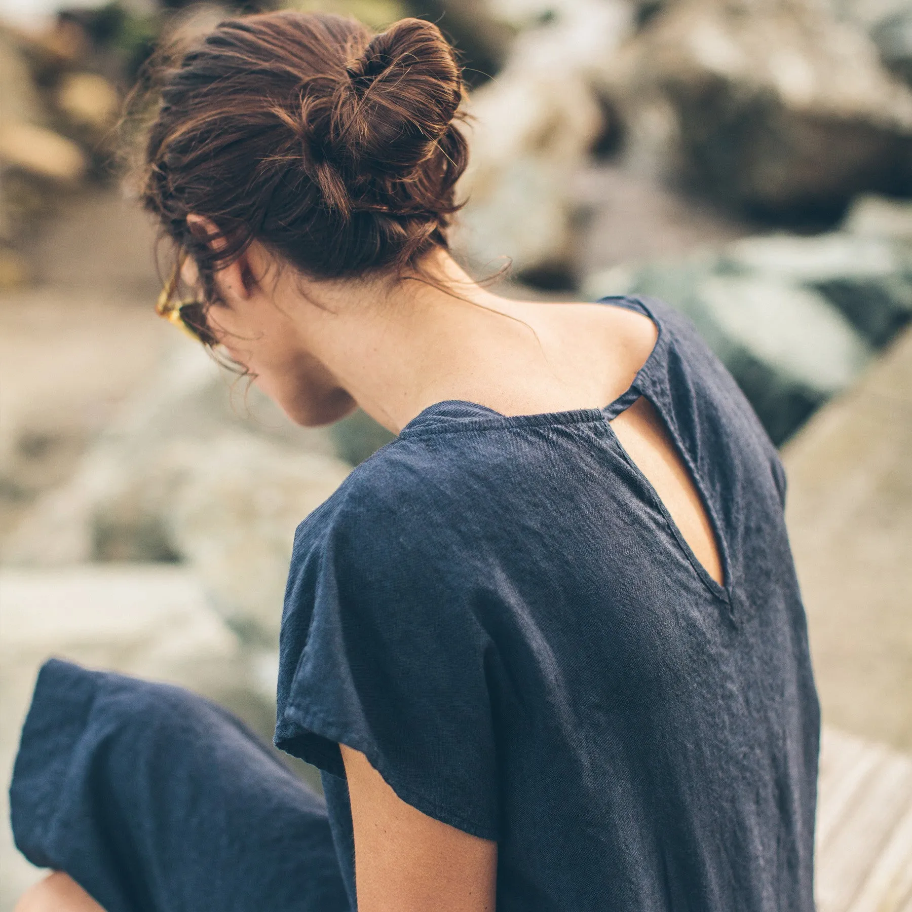 The Loma Dress in Navy sold by Taylor Stitch product image thumbnail 4