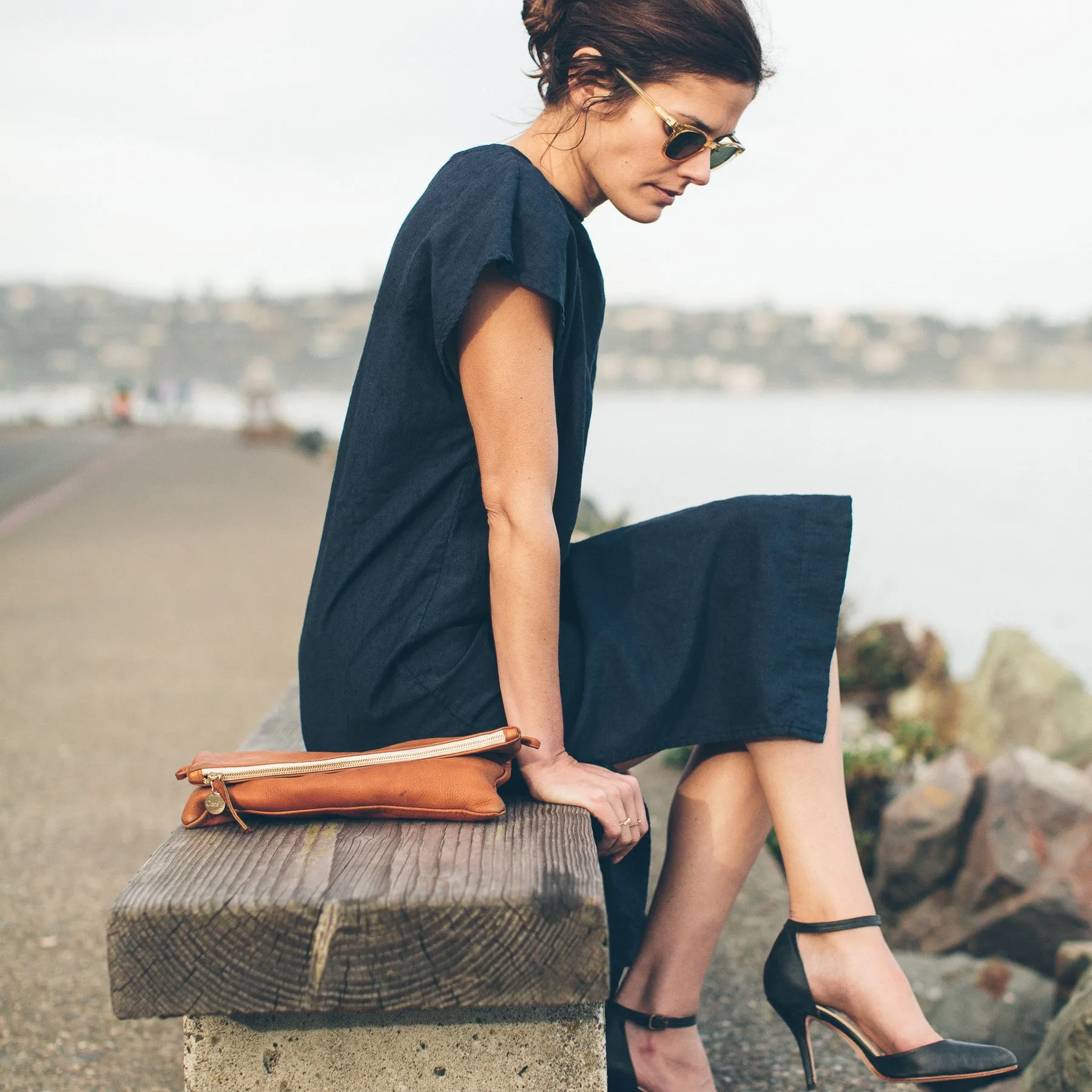 The Loma Dress in Navy sold by Taylor Stitch product image thumbnail 2