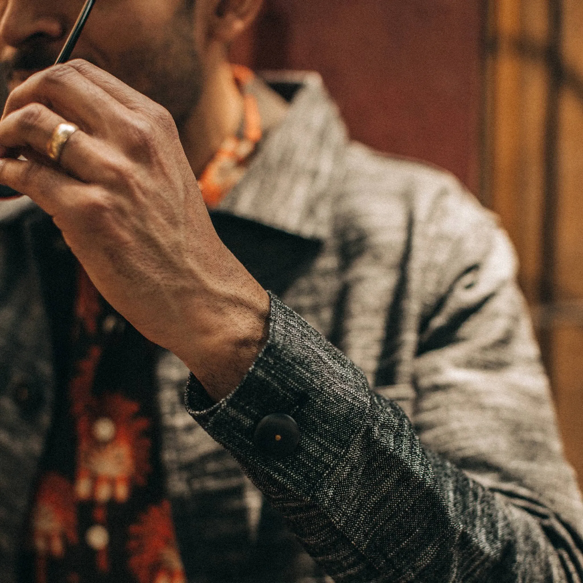 The Ojai Jacket in Black Cross Dye sold by Taylor Stitch product image thumbnail 5