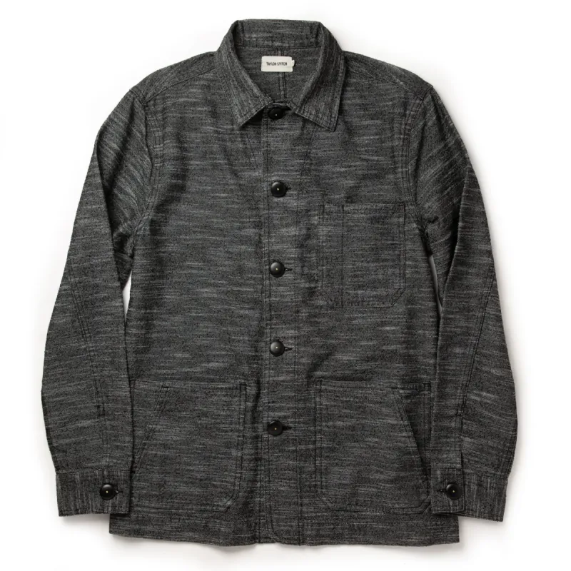 The Ojai Jacket in Black Cross Dye sold by Taylor Stitch
