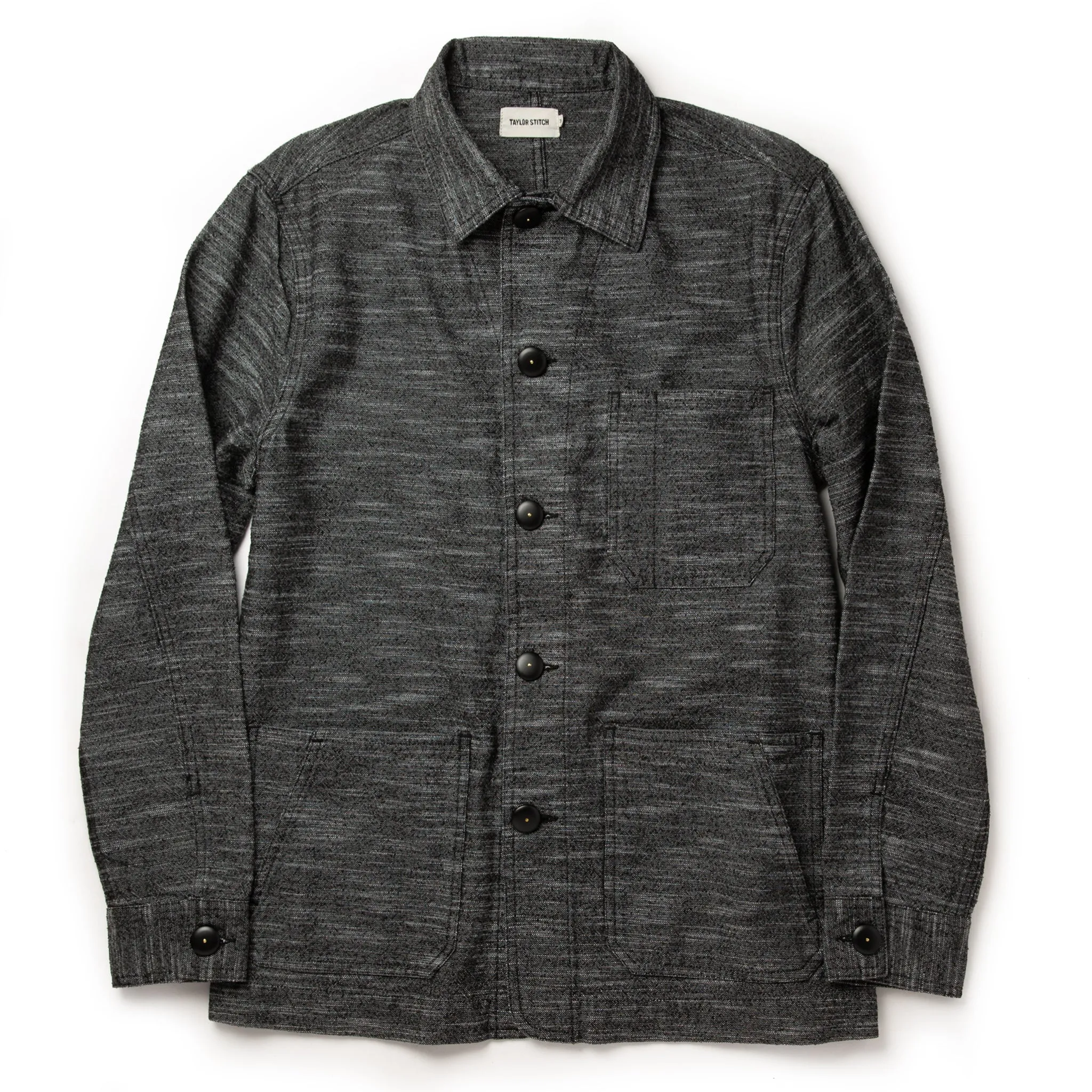The Ojai Jacket in Black Cross Dye sold by Taylor Stitch