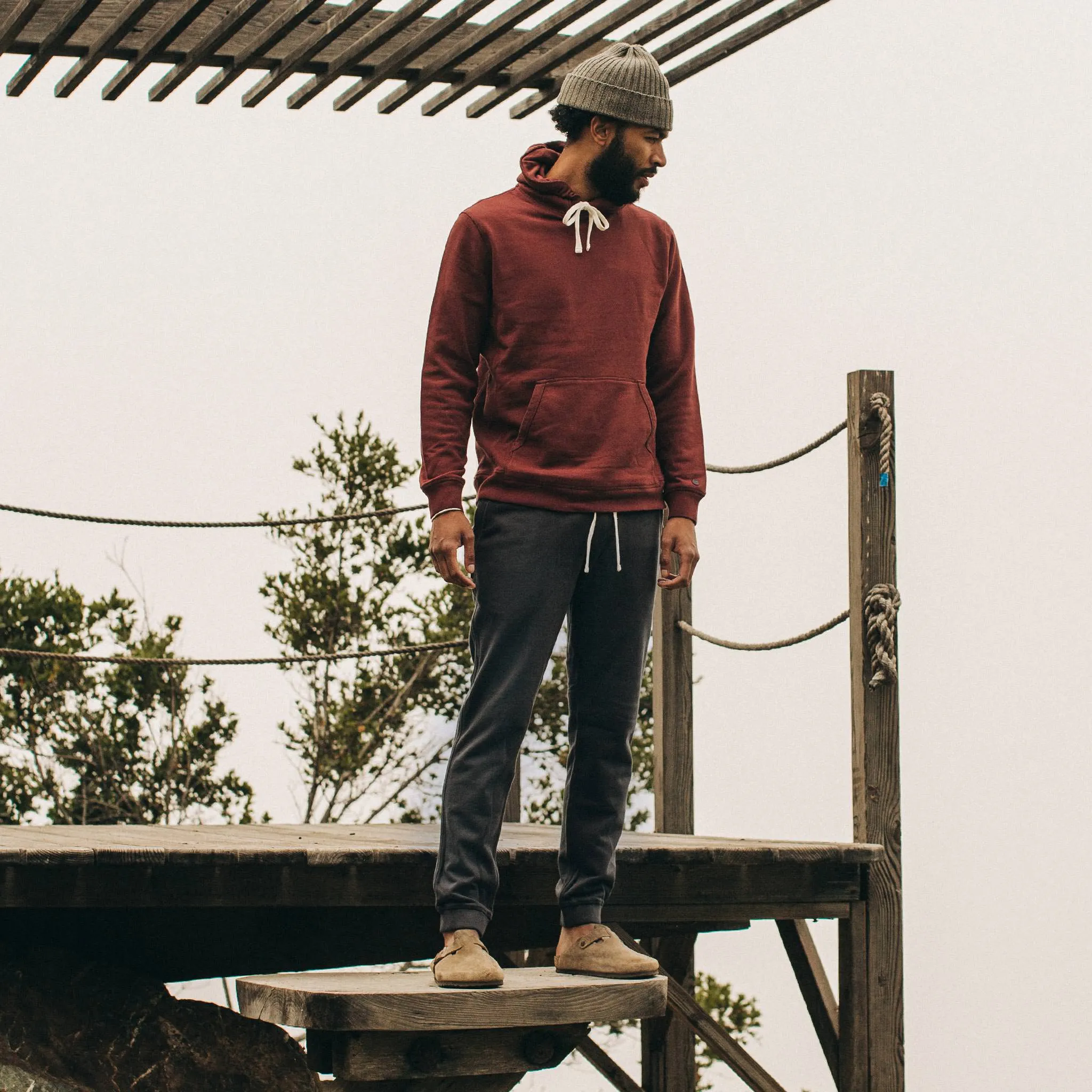 The Fillmore Pant in Coal Terry sold by Taylor Stitch product image thumbnail 2