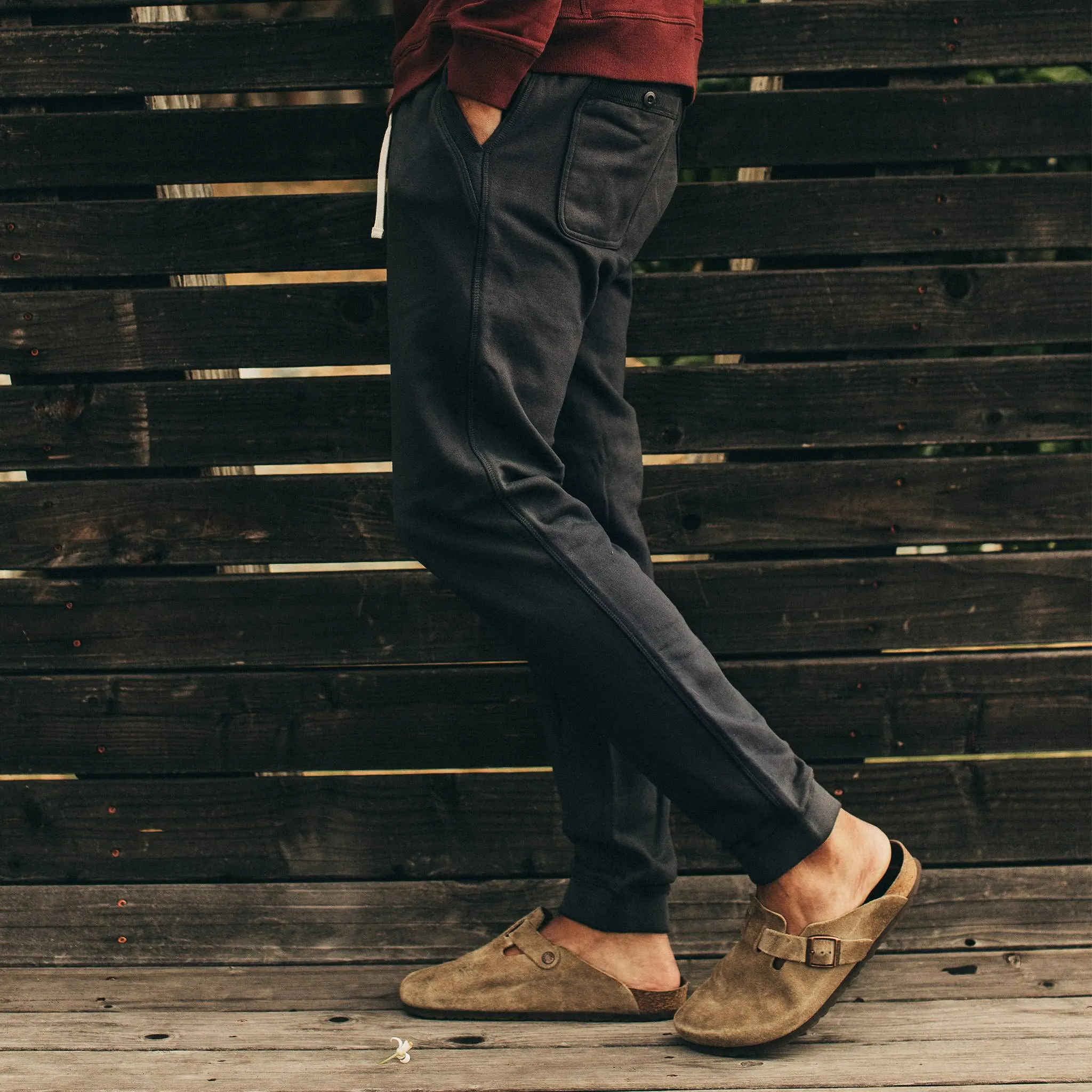 The Fillmore Pant in Coal Terry sold by Taylor Stitch product image thumbnail 4