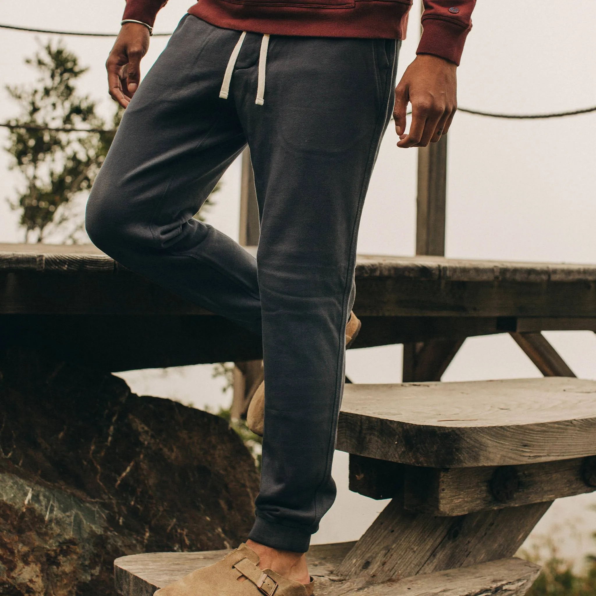 The Fillmore Pant in Coal Terry sold by Taylor Stitch product image thumbnail 3