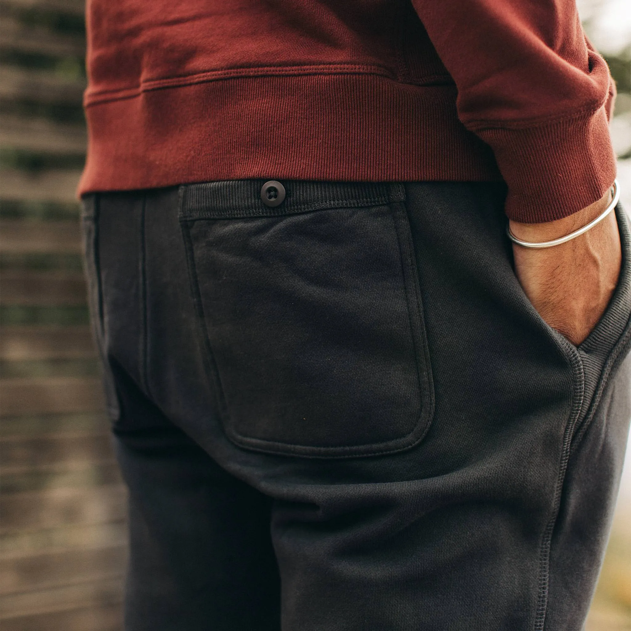 The Fillmore Pant in Coal Terry sold by Taylor Stitch product image thumbnail 5