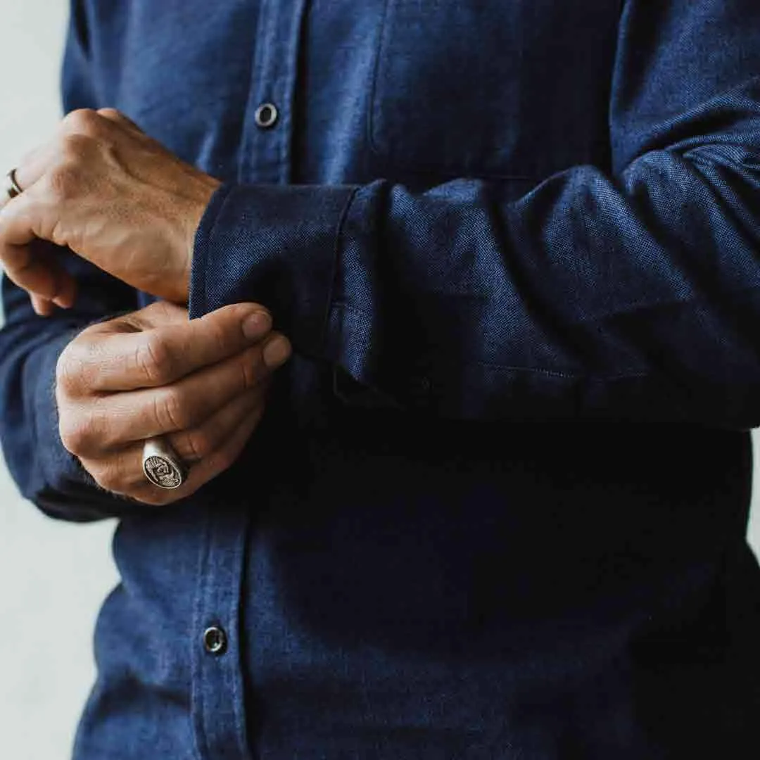 The Jack in Brushed Navy Oxford sold by Taylor Stitch product image thumbnail 5