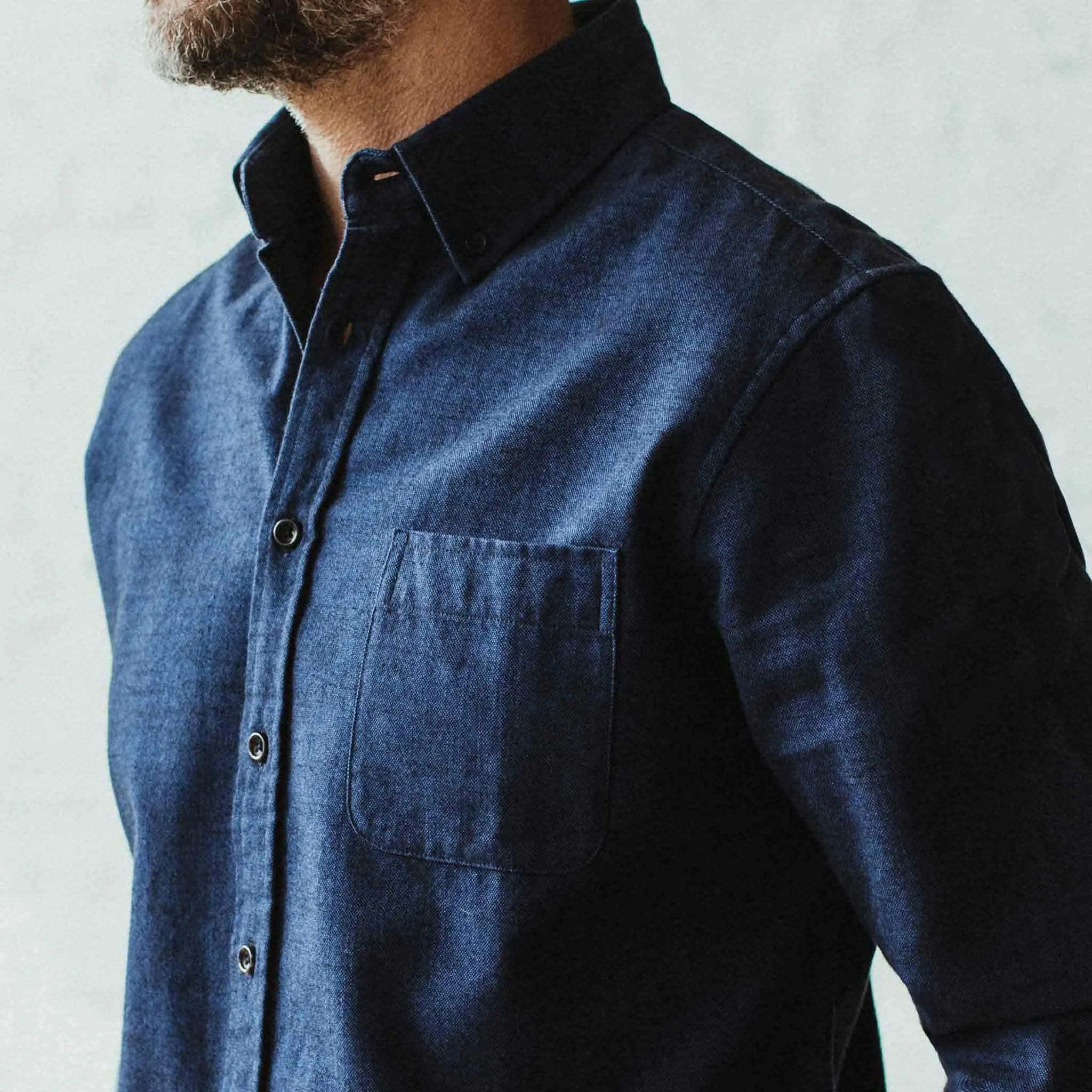 The Jack in Brushed Navy Oxford sold by Taylor Stitch product image thumbnail 3