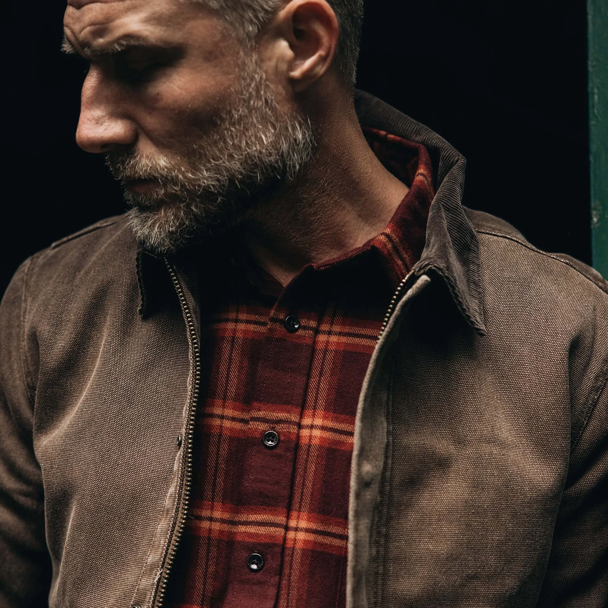 The Workhorse Jacket in Aged Penny Chipped Canvas sold by Taylor Stitch product image thumbnail 3