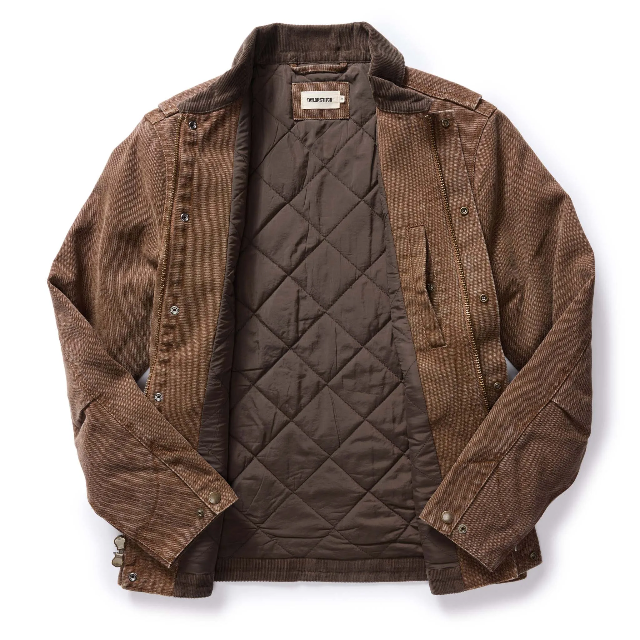 The Workhorse Jacket in Aged Penny Chipped Canvas sold by Taylor Stitch product image thumbnail 5