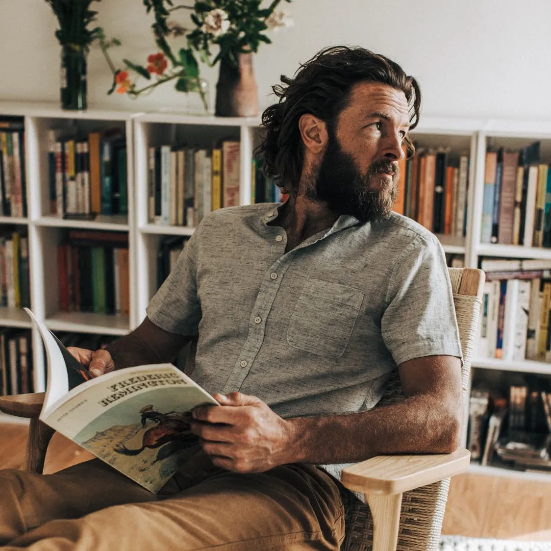 The Short Sleeve Bandit in Heather Grey sold by Taylor Stitch product image thumbnail 2