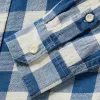 The Utility Shirt in Sun Bleached Indigo Check sold by Taylor Stitch
