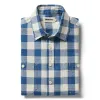 The Utility Shirt in Sun Bleached Indigo Check sold by Taylor Stitch