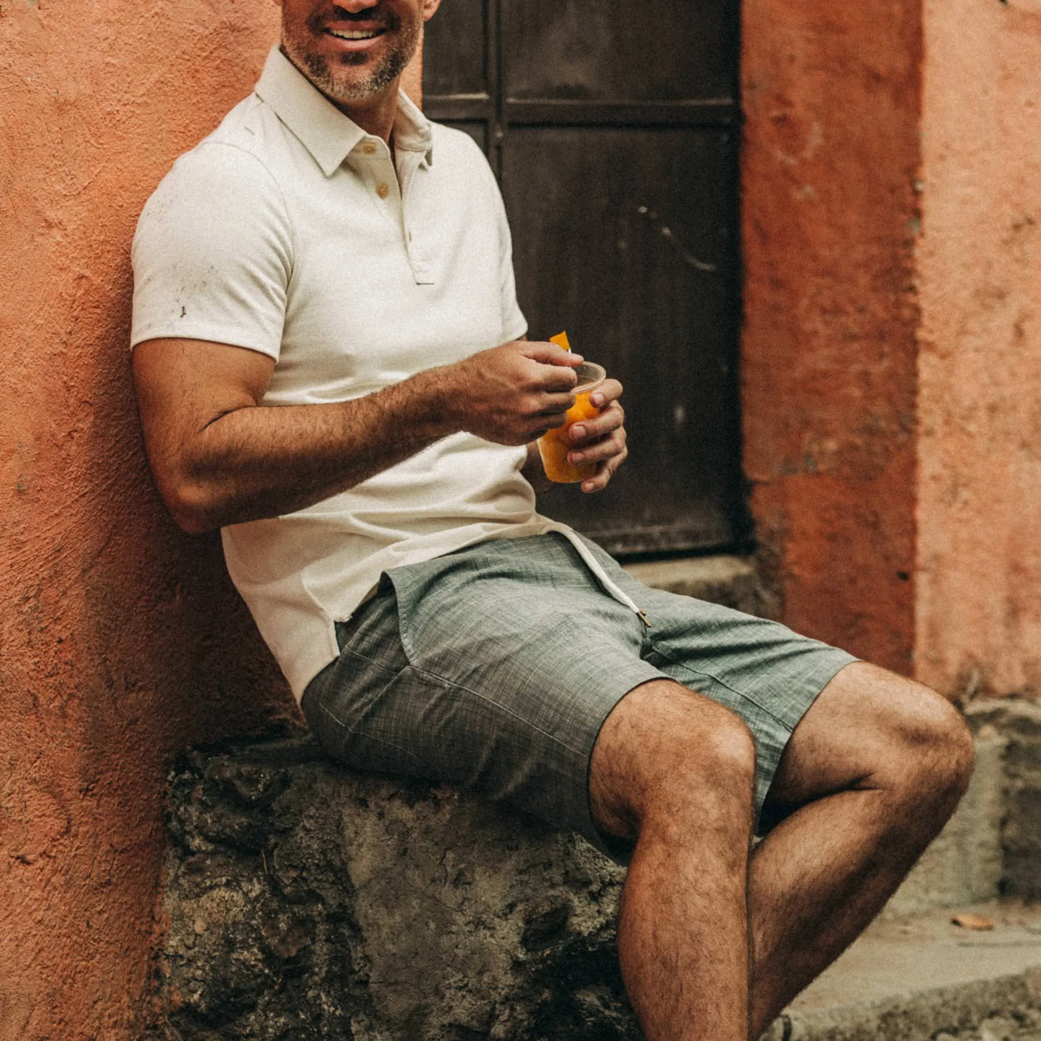 The Apres Short in Olive Pin Dot sold by Taylor Stitch product image thumbnail 4