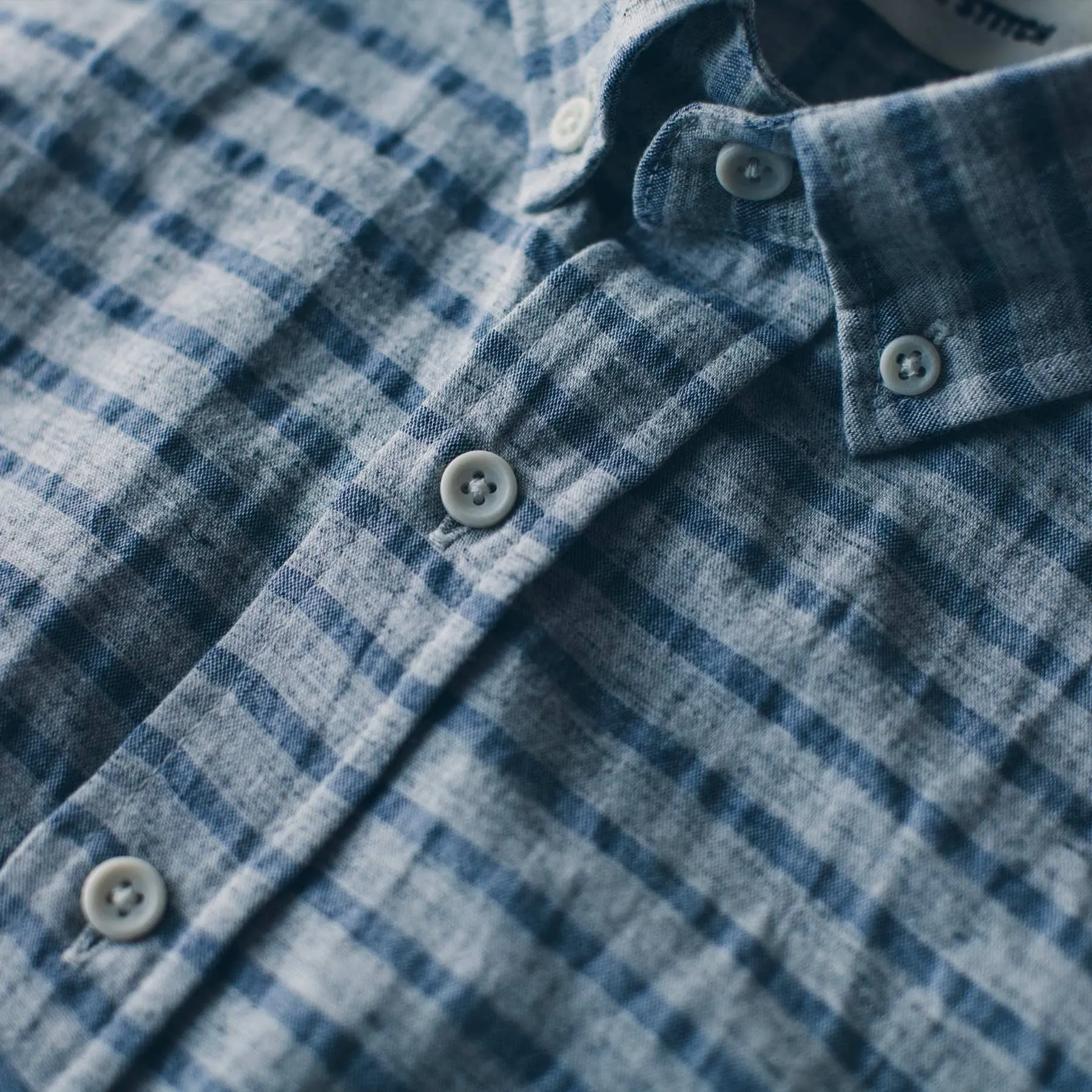 The Short Sleeve Jack in Grey & Navy Stripe sold by Taylor Stitch product image thumbnail 5