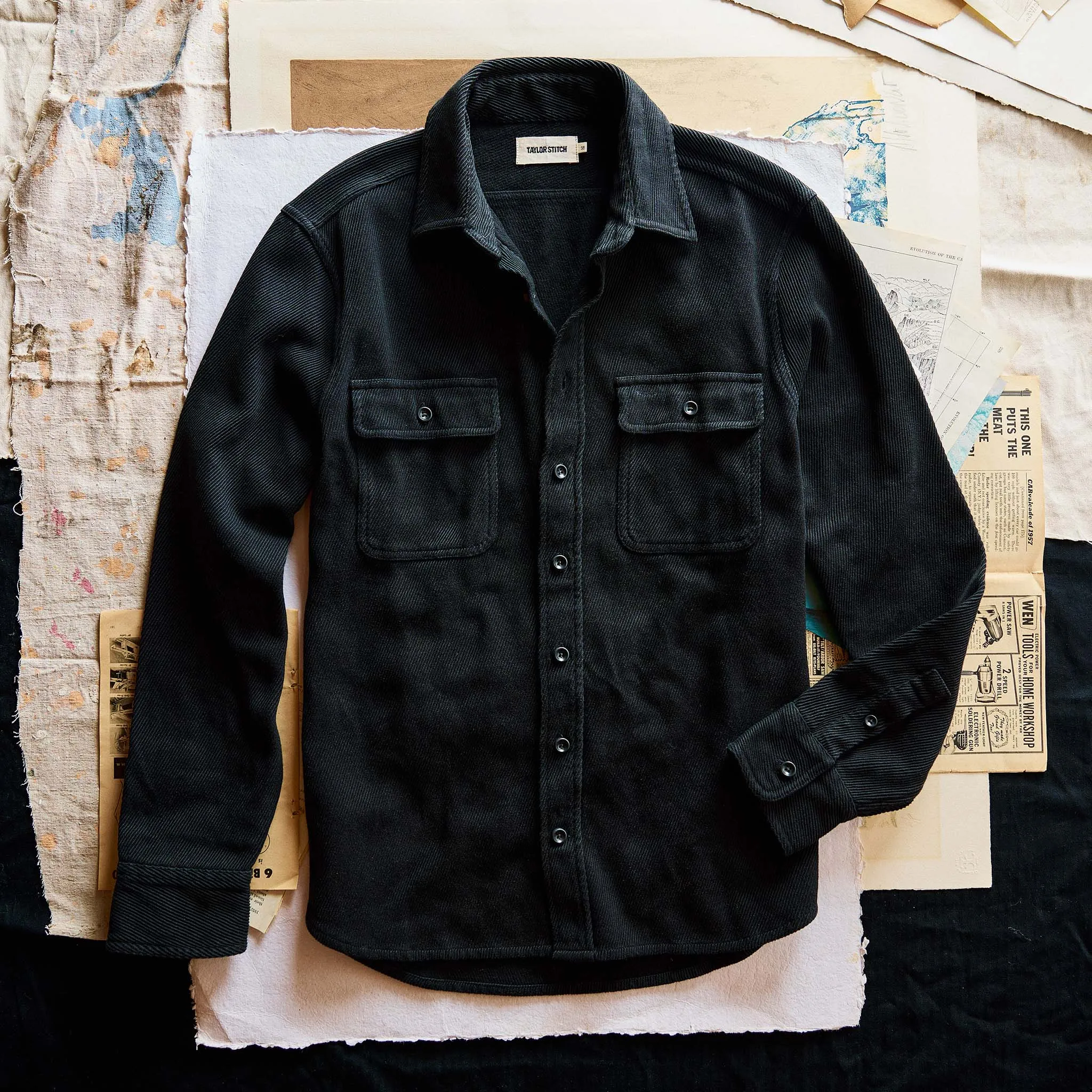 The Ledge Shirt in Coal Twill sold by Taylor Stitch product image thumbnail 4