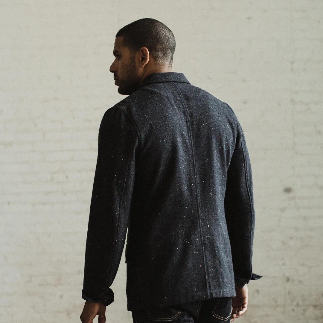 The Gibson Jacket in Navy Windowpane Donegal sold by Taylor Stitch product image thumbnail 3