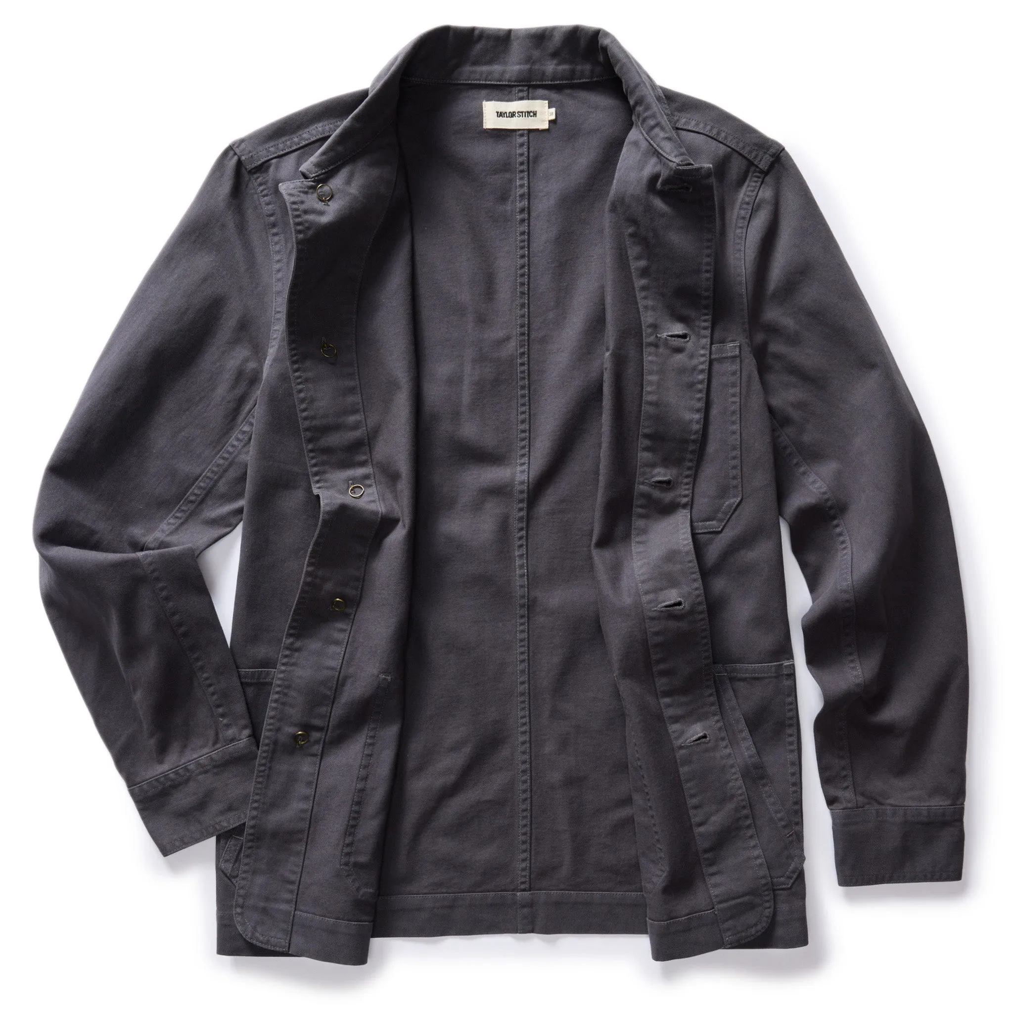 The Ojai Jacket in Organic Charcoal Foundation Twill sold by Taylor Stitch product image thumbnail 5