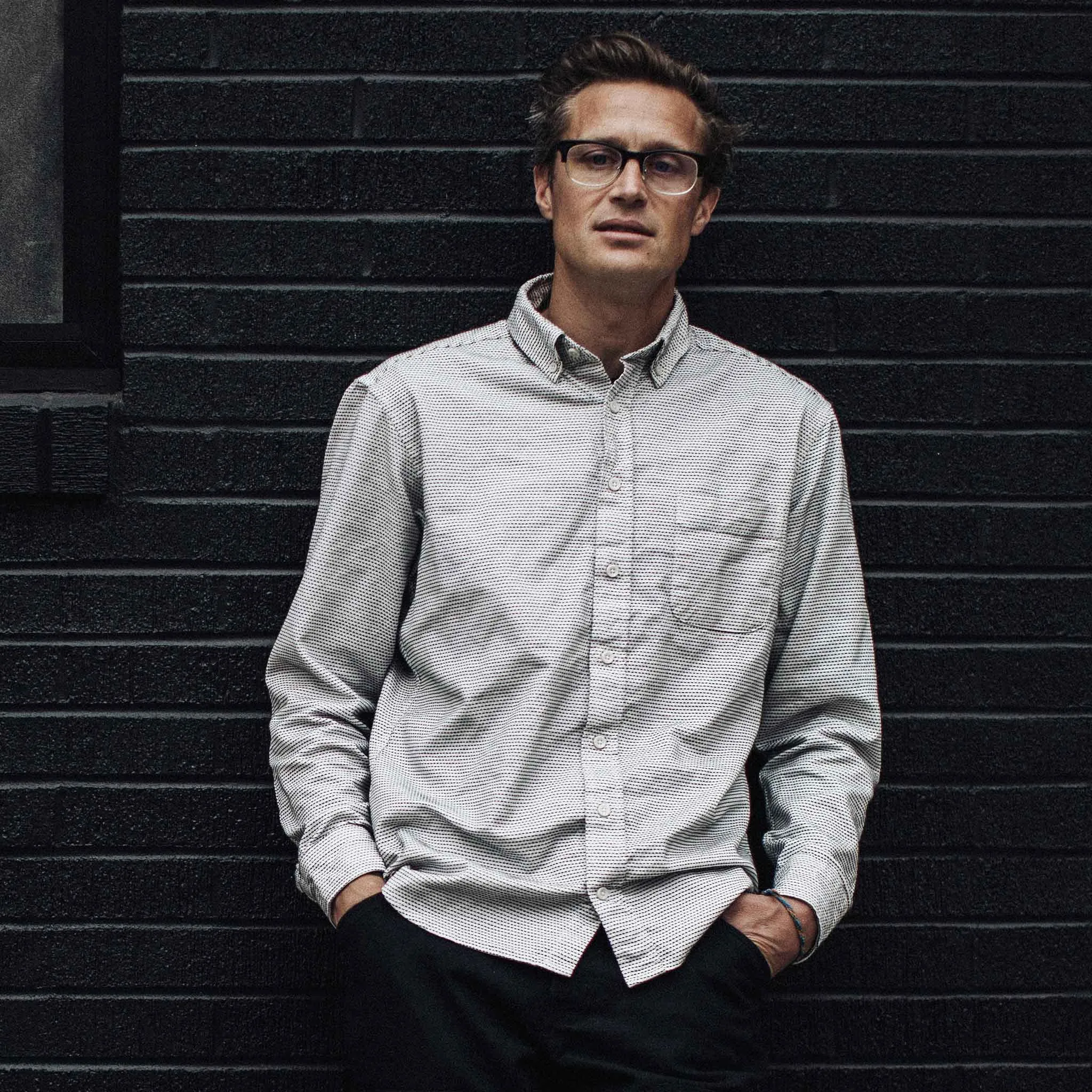 The Jack in White Reverse Jacquard sold by Taylor Stitch product image thumbnail 2