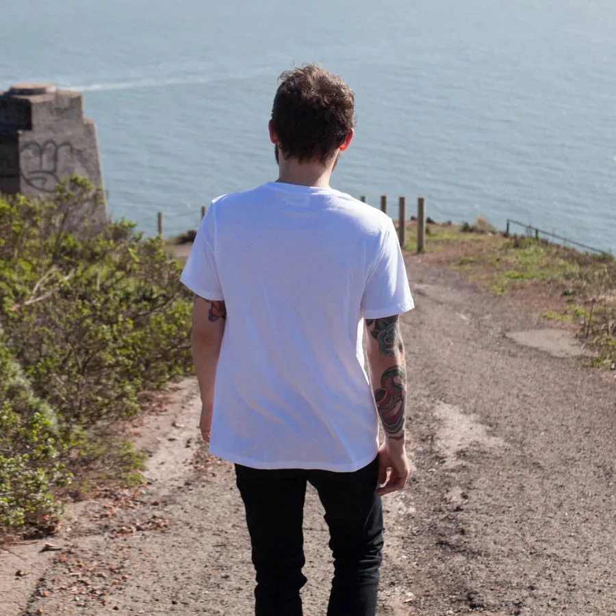 The Crewneck Pocket Tee in White sold by Taylor Stitch product image thumbnail 5