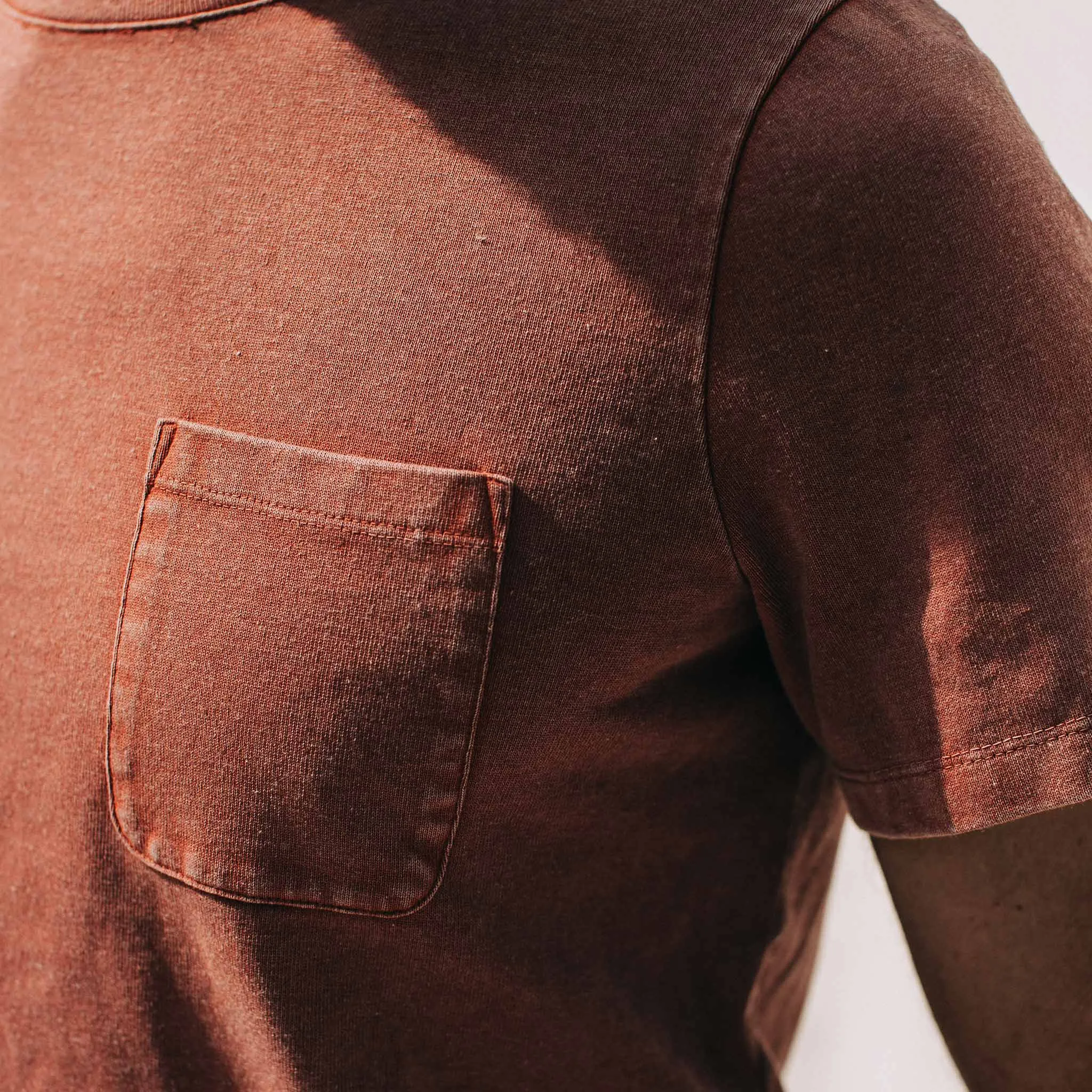 The Heavy Bag Tee in Dusty Clay sold by Taylor Stitch product image thumbnail 4