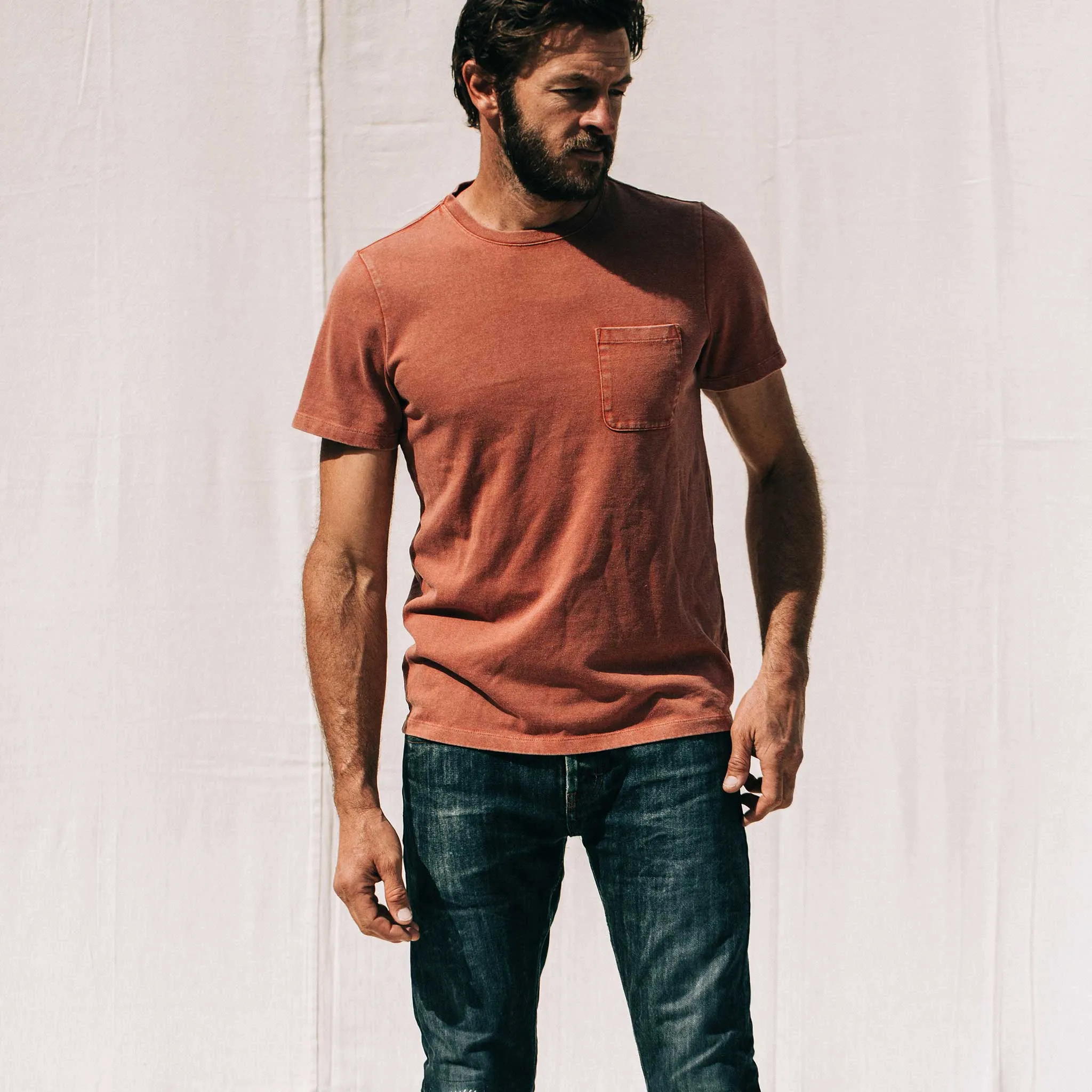 The Heavy Bag Tee in Dusty Clay sold by Taylor Stitch product image thumbnail 2