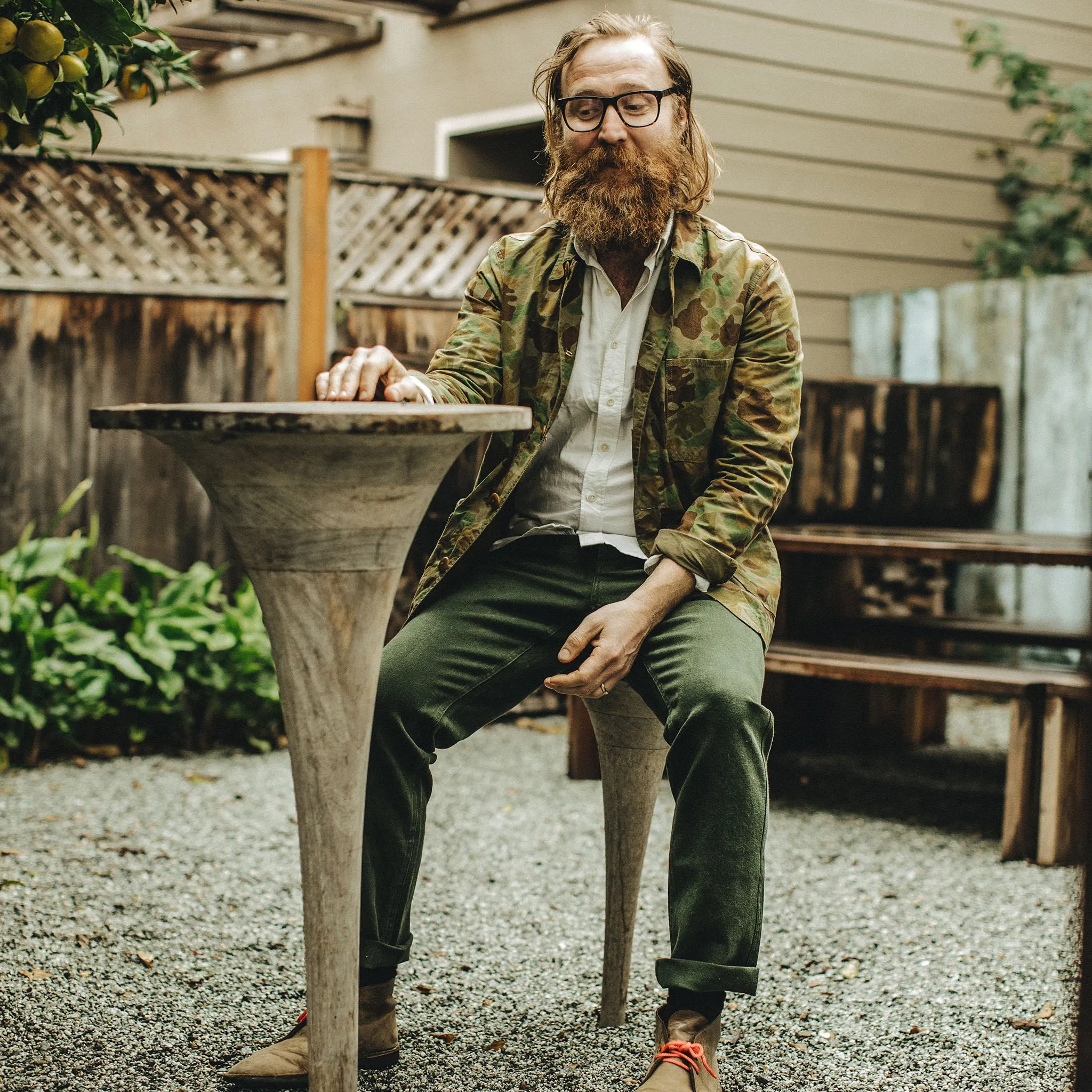 The Camp Pant in Dark Olive Boss Duck sold by Taylor Stitch product image thumbnail 2