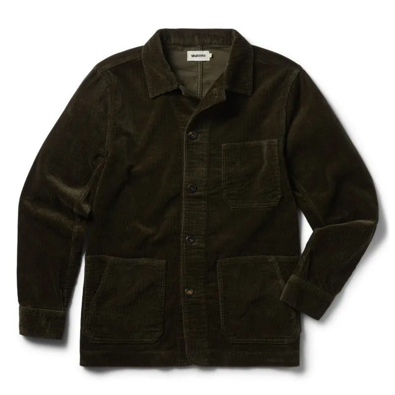 The Ojai Jacket in Army Cord sold by Taylor Stitch