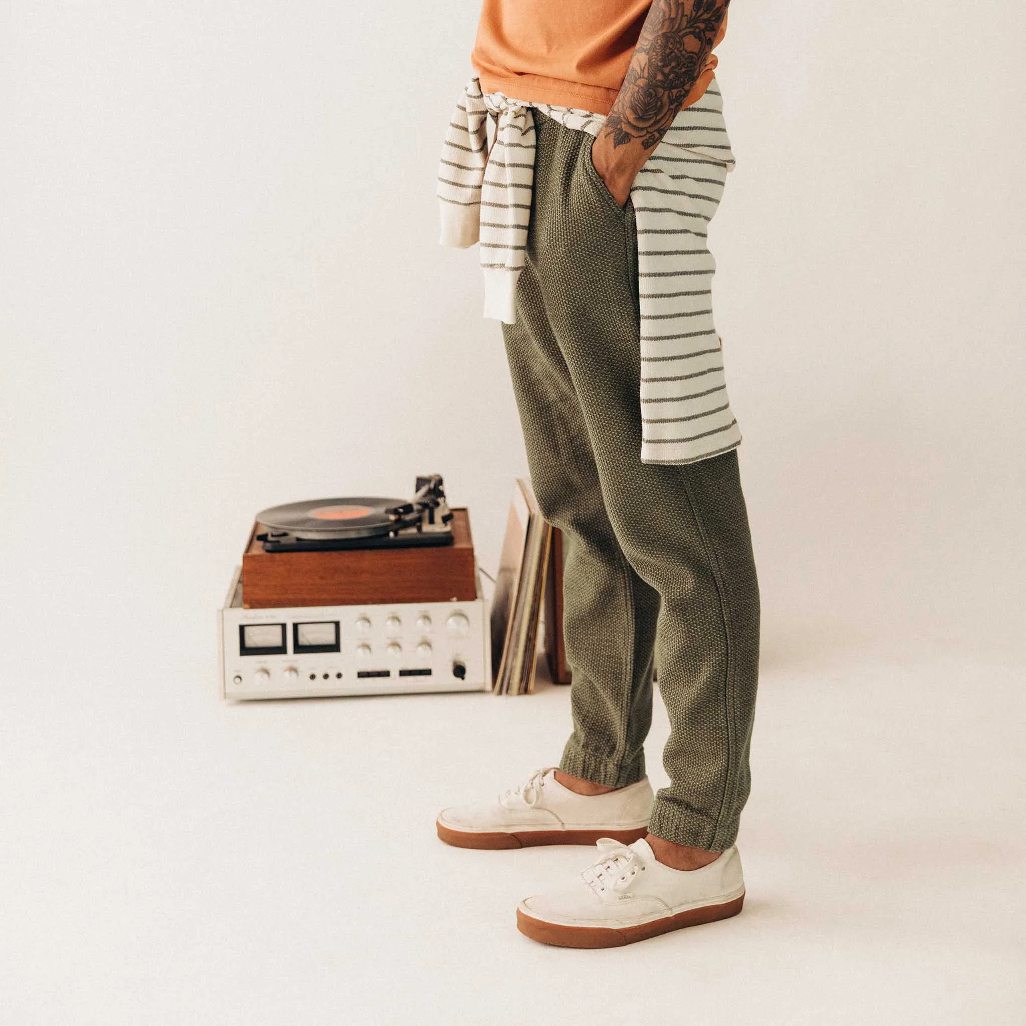 The Apres Pant in Cypress Sashiko sold by Taylor Stitch product image thumbnail 2