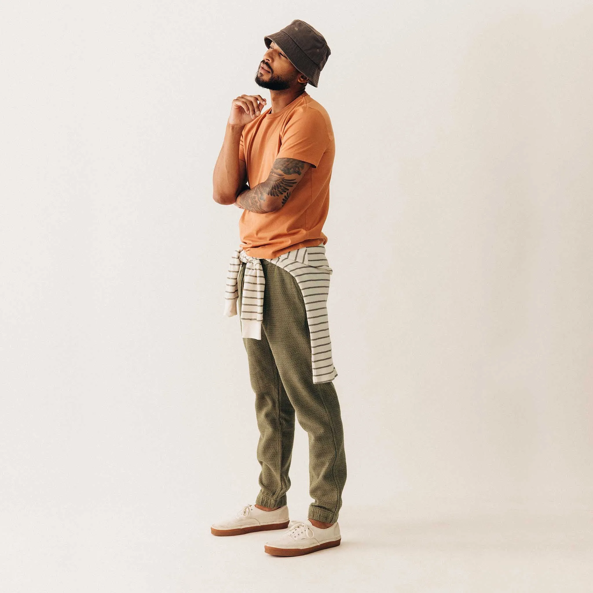 The Apres Pant in Cypress Sashiko sold by Taylor Stitch product image thumbnail 5