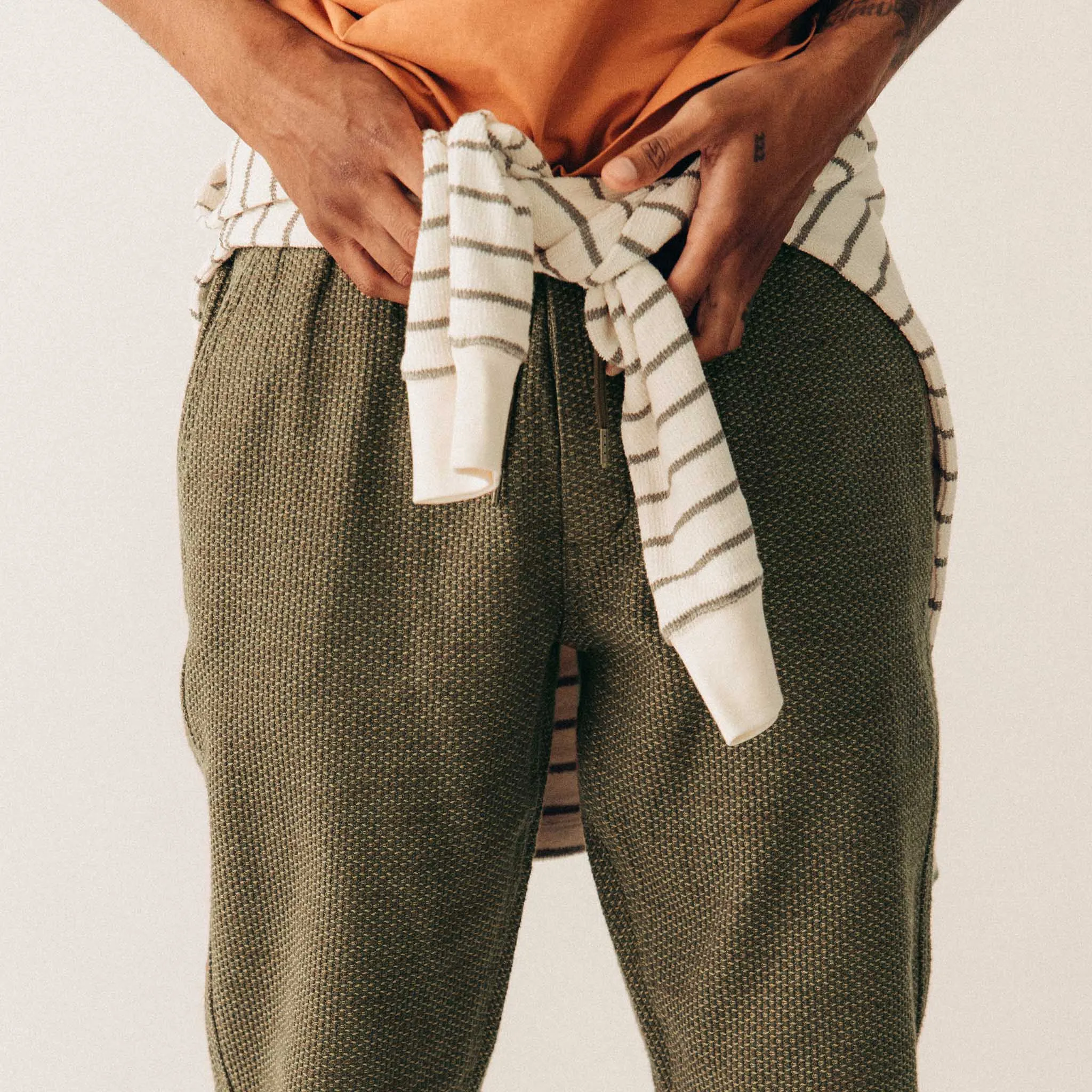 The Apres Pant in Cypress Sashiko sold by Taylor Stitch product image thumbnail 4