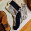 The Ribbed Sock in Grey sold by Taylor Stitch