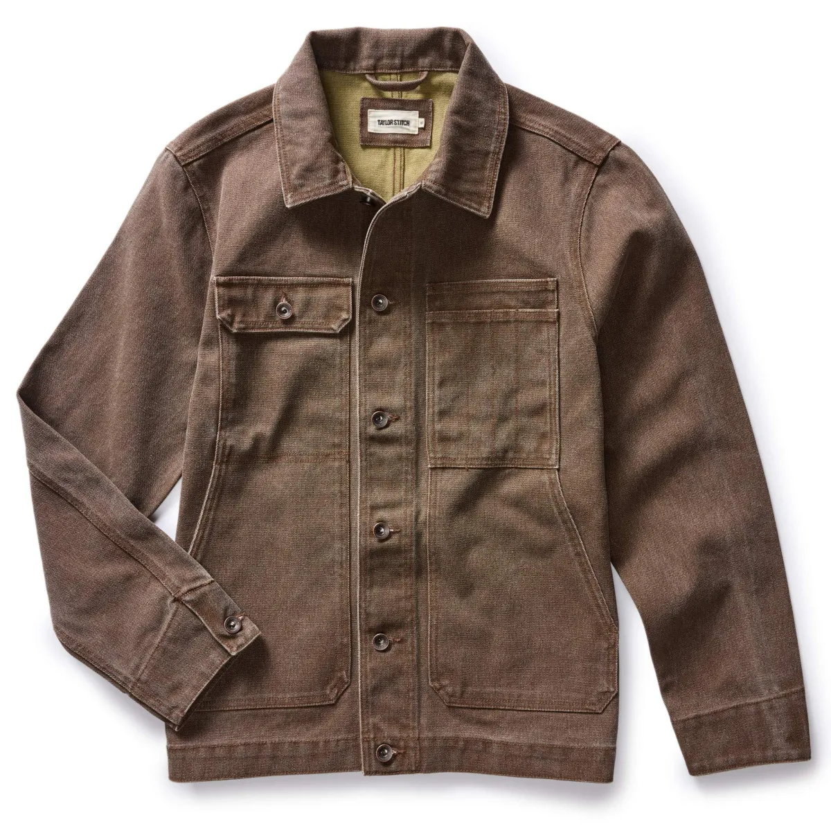 The Longshore Jacket in Aged Penny Chipped Canvas | Parallel