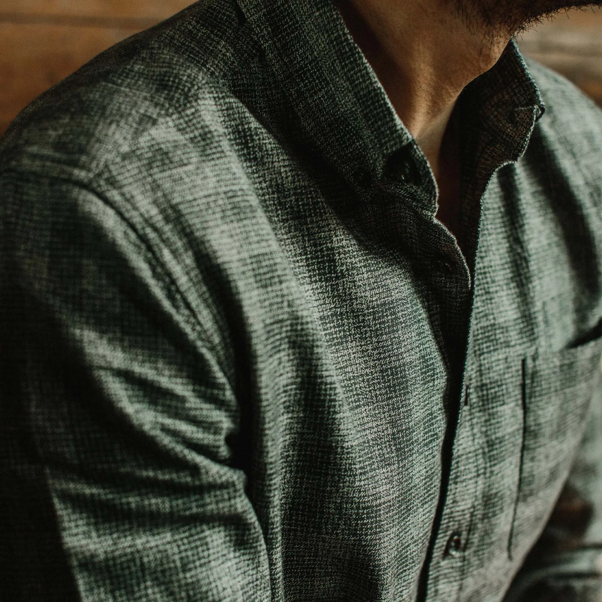 The Jack in Coal Jaspe Check sold by Taylor Stitch product image thumbnail 4