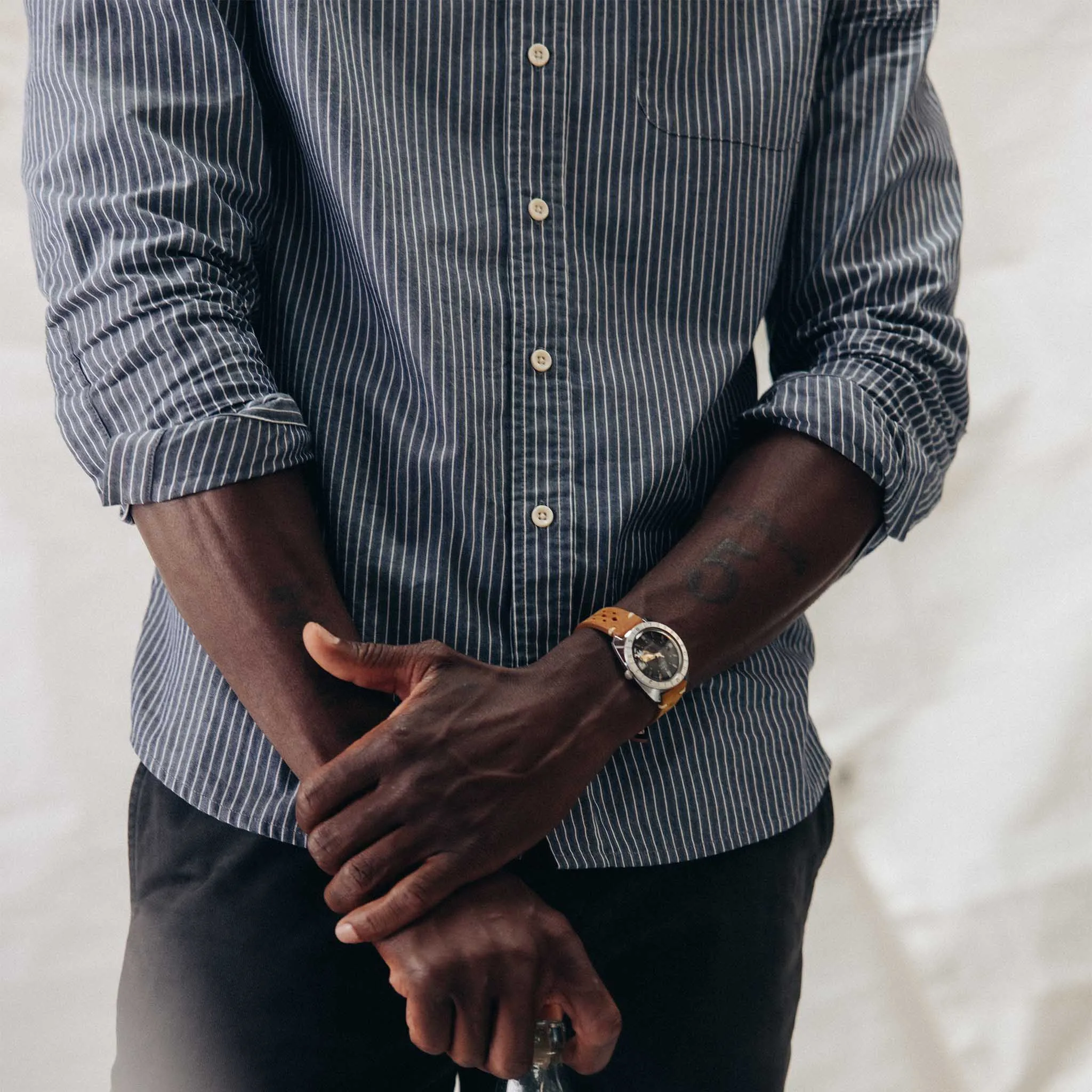 The Jack in Rinsed Indigo Stripe sold by Taylor Stitch product image thumbnail 4