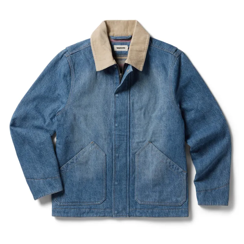 The Workhorse Jacket in Fletcher Wash Organic Selvage sold by Taylor Stitch