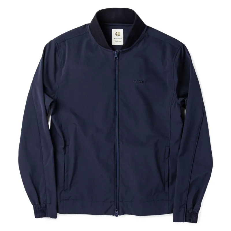 The Park Bomber in Navy sold by Taylor Stitch