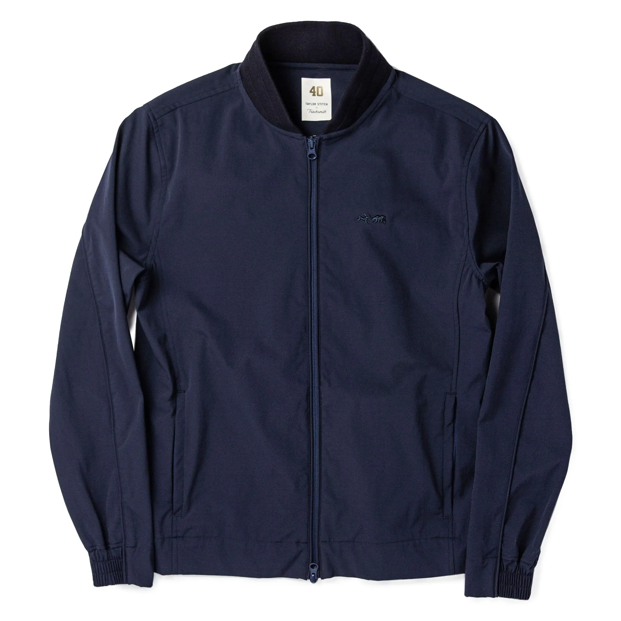 The Park Bomber in Navy sold by Taylor Stitch