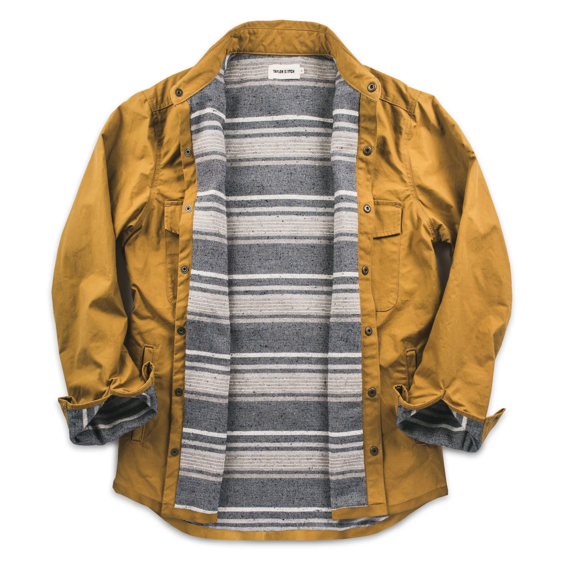 The Chore Jacket in Mustard Dry Wax Canvas sold by Taylor Stitch product image thumbnail 3