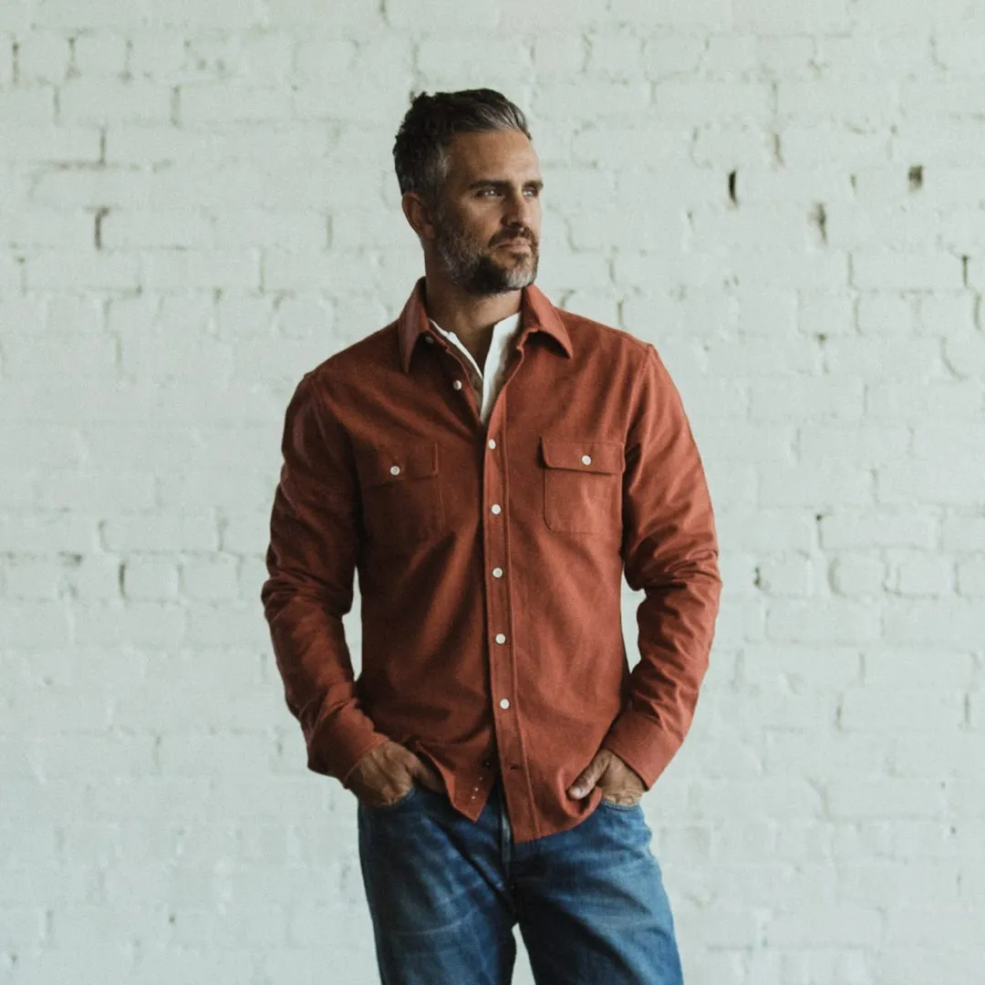The Yosemite Shirt in Dusty Red sold by Taylor Stitch product image thumbnail 5
