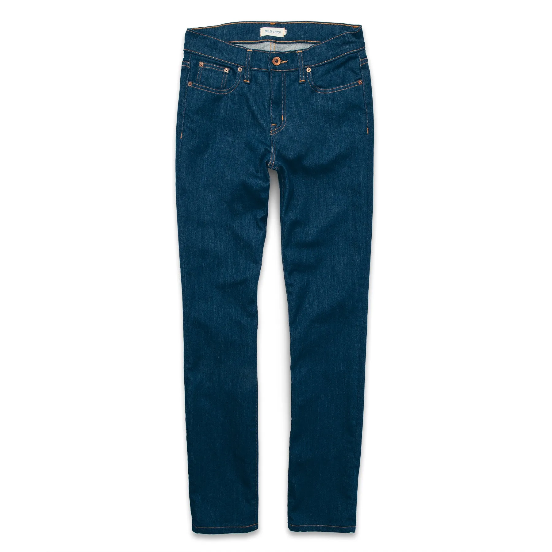 The Adler Jean in Indigo sold by Taylor Stitch