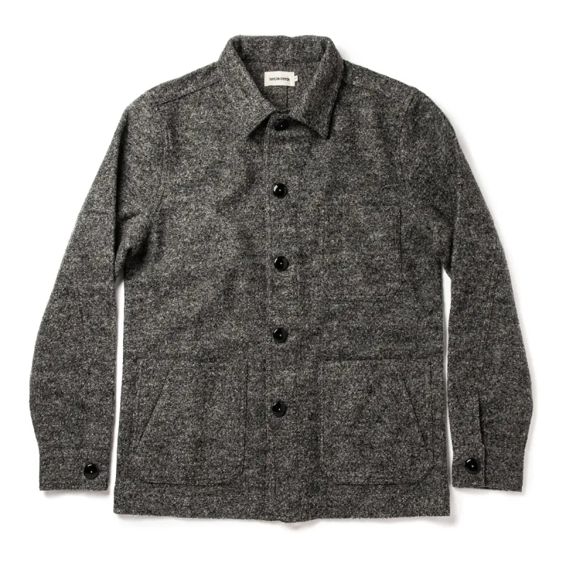 The Ojai Jacket in Charcoal Wool sold by Taylor Stitch