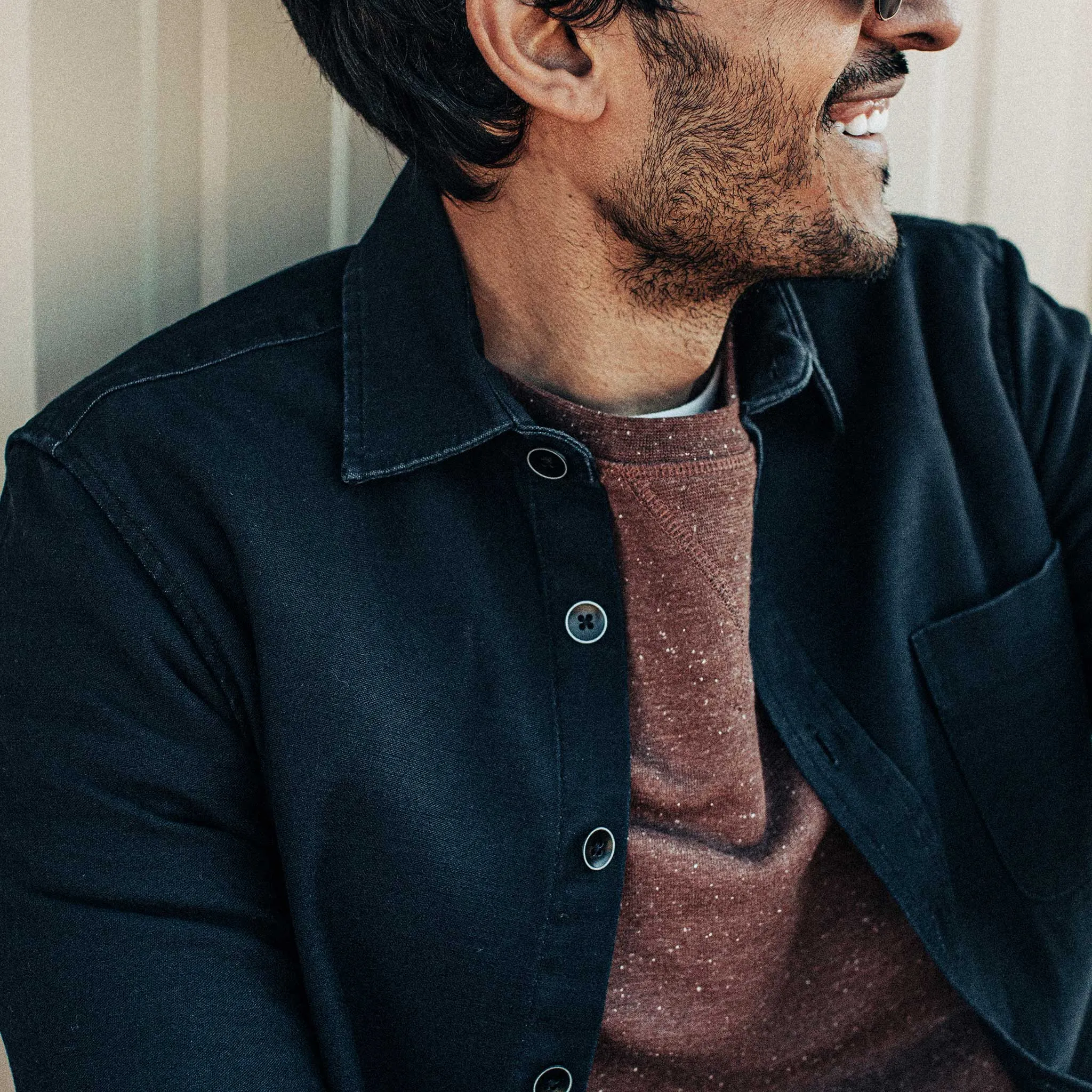 The Mechanic Shirt in Black Reverse Sateen sold by Taylor Stitch product image thumbnail 3