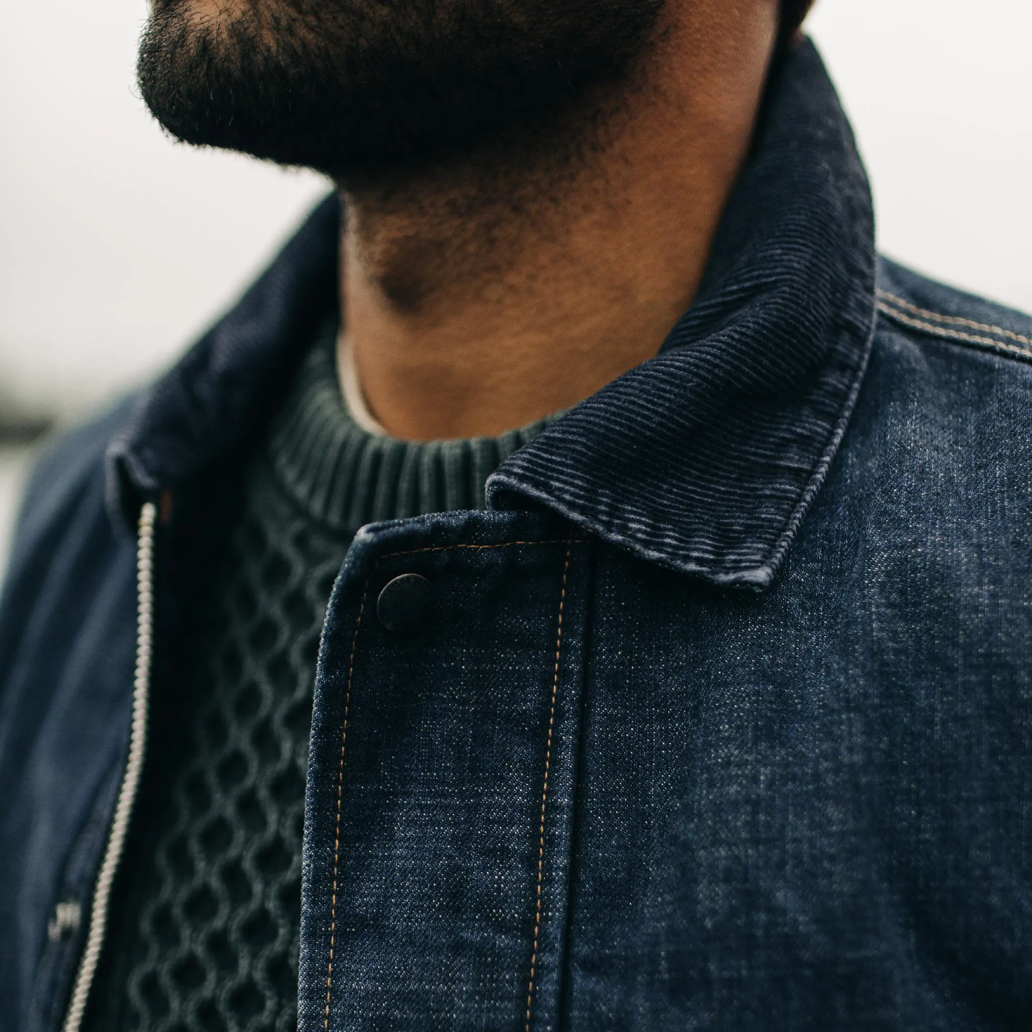 The Workhorse Jacket in Marlowe Wash Denim sold by Taylor Stitch product image thumbnail 3