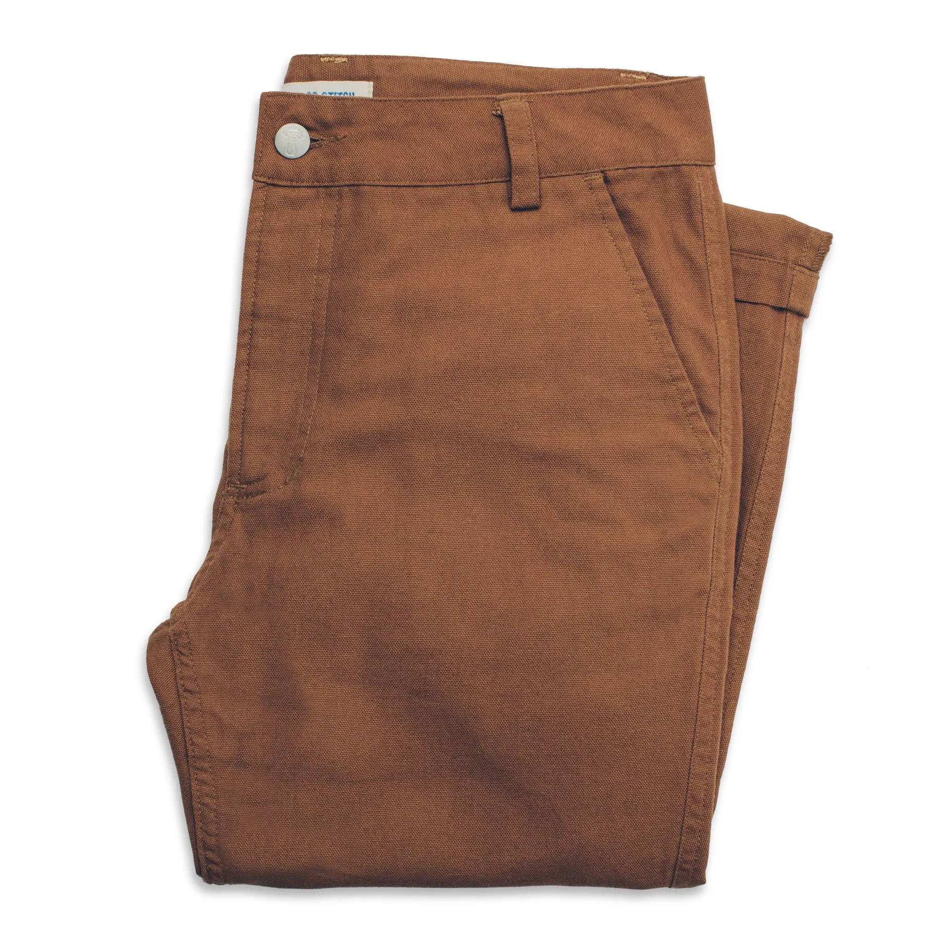 The Abel Pant in Camel sold by Taylor Stitch