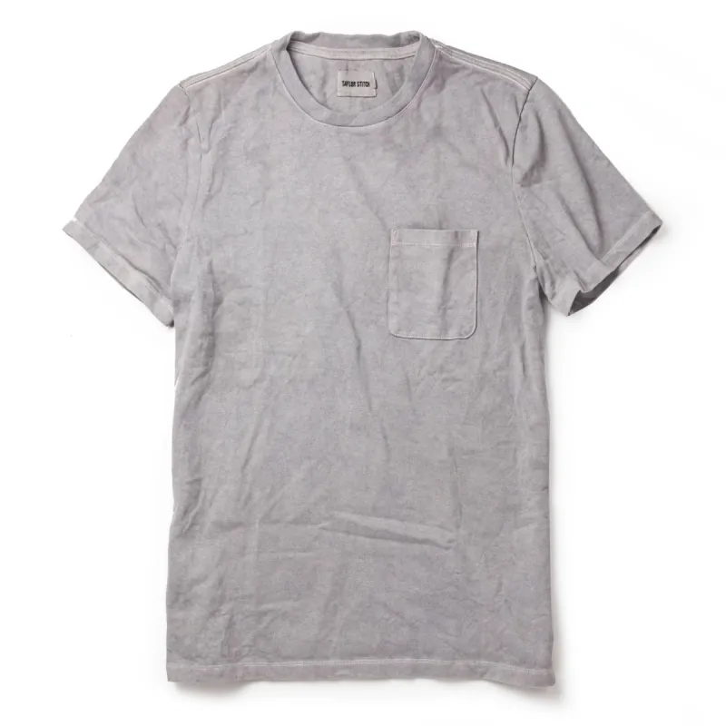 The Botanical Dye Tee in Grey sold by Taylor Stitch